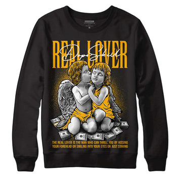 Goldenrod Dunk DopeSkill Sweatshirt Real Lover Graphic - Black