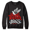 Jordan 11 Retro Cherry DopeSkill Sweatshirt Juneteenth 1865 Graphic Streetwear - Black