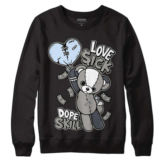 Jordan 6 Retro Cool Grey DopeSkill Sweatshirt Love Sick Graphic Streetwear - Black 