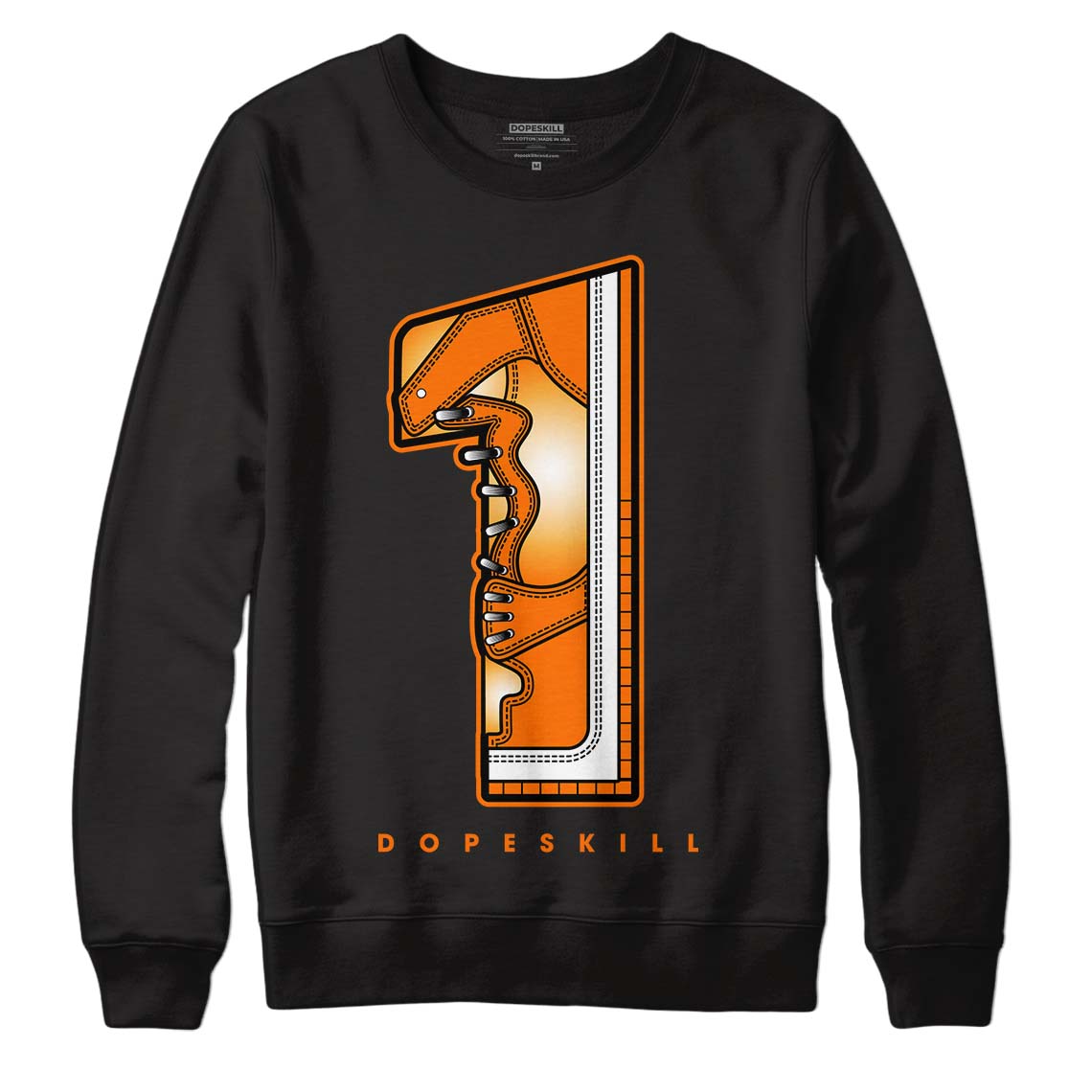 Wmns Dunk Low 'Magma Orange DopeSkill Sweatshirt No.1 Graphic Streetwear - Black