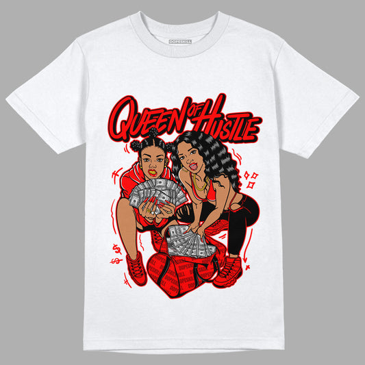 AJ 9 Chile Red DopeSkill T-Shirt Queen Of Hustle Graphic