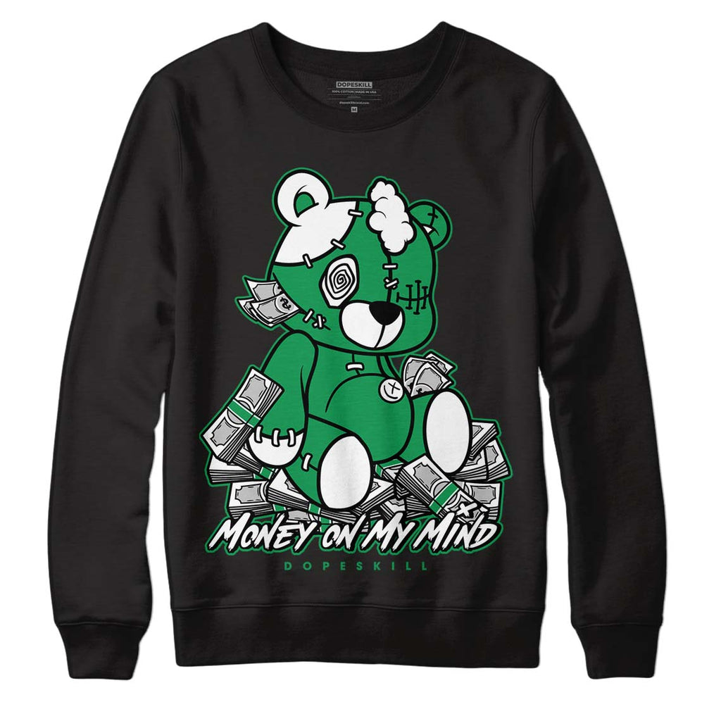 Jordan 6 Rings "Lucky Green" DopeSkill Sweatshirt MOMM Bear Graphic Streetwear - Black