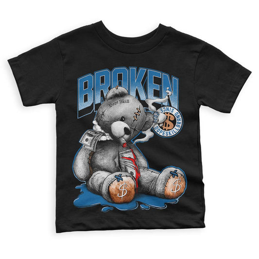 Jordan 3 Retro Wizards DopeSkill Toddler Kids T-shirt Sick Bear Graphic Streetwear - Black