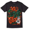 Dunk Low Team Dark Green Orange DopeSkill T-Shirt No Days Off Graphic - Black 