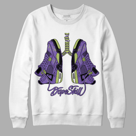 Canyon Purple 4s DopeSkill Sweatshirt Breathe Graphic - White 