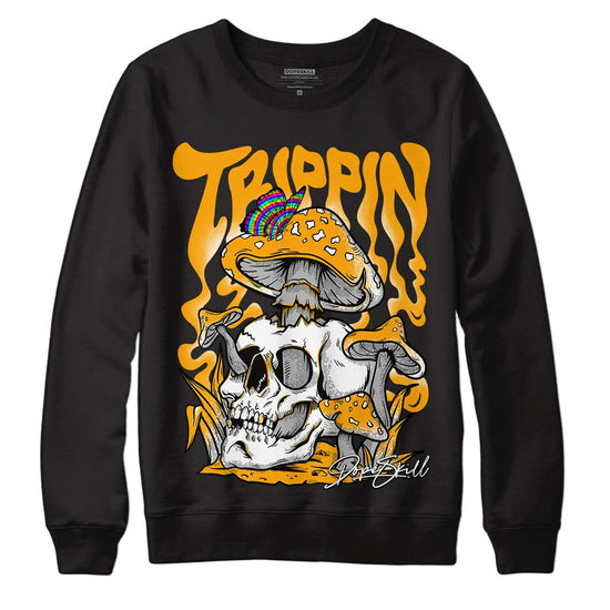 Black Taxi 12s DopeSkill Sweatshirt Trippin Graphic - Black 