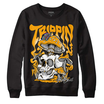 Black Taxi 12s DopeSkill Sweatshirt Trippin Graphic - Black 