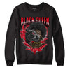 Red Thunder 4s DopeSkill Sweatshirt New Black Queen Graphic - Black 