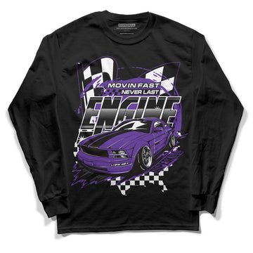 PURPLE Collection DopeSkill Long Sleeve T-Shirt ENGINE Tshirt Graphic - Black