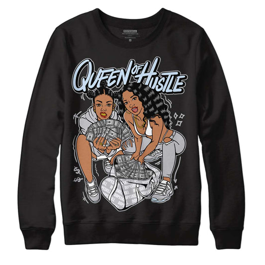 Jordan 11 Retro Low Cement Grey DopeSkill Sweatshirt Queen Of Hustle Graphic Streetwear - Black