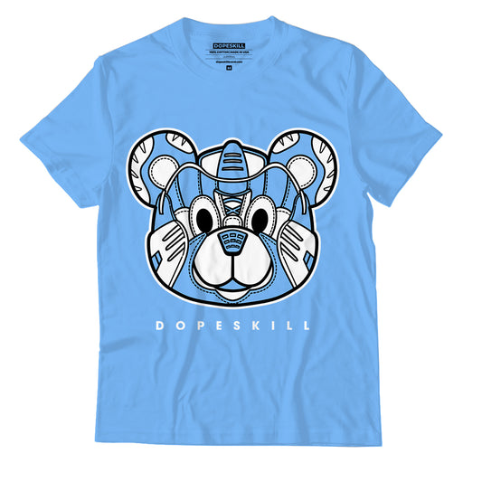 AJ 6 University Blue DopeSkill University Blue T-Shirt SNK Bear Graphic