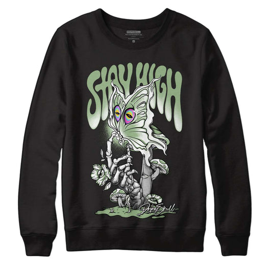 Jordan 4 Retro “Seafoam”  DopeSkill Sweatshirt Stay High  Graphic Streetwear  - Black