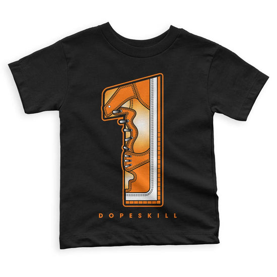 Wmns Dunk Low 'Magma Orange DopeSkill Toddler Kids T-shirt No.1 Graphic Streetwear - Black