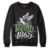 Jordan 4 Retro “Seafoam” DopeSkill Sweatshirt Juneteenth 1865 Graphic Streetwear - Black