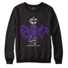 Jordan 3 Dark Iris DopeSkill Sweatshirt Queen Chess Graphic Streetwear - Black