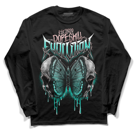 Green Snakeskin Dunk Low DopeSkill Long Sleeve T-Shirt DopeSkill Evolution Graphic - Black