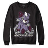 A Ma Maniére x Jordan 4 Retro ‘Violet Ore’  DopeSkill Sweatshirt MOMM Bear Graphic Streetwear - Black 