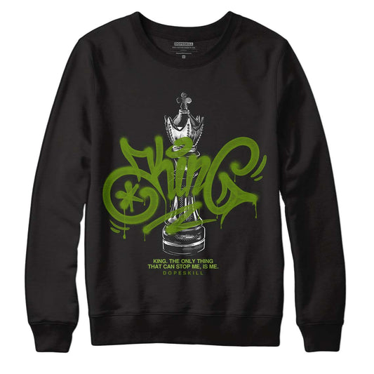 Dunk Low 'Chlorophyll' DopeSkill Sweatshirt King Chess Graphic Streetwear - Black