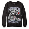 Jordan 13 Retro 'Black Flint' DopeSkill Sweatshirt Sick Bear Graphic Streetwear - Black