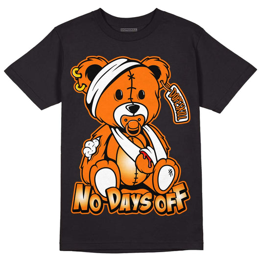 Wmns Dunk Low 'Magma Orange DopeSkill T-Shirt Hurt Bear Graphic Streetwear - Black