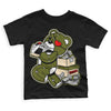 Travis Scott x Jordan 1 Low OG “Olive” DopeSkill Toddler Kids T-shirt Bear Steals Sneaker Graphic Streetwear - Black