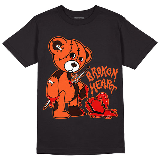 Starfish 1s DopeSkill T-Shirt Broken Heart Graphic - Black