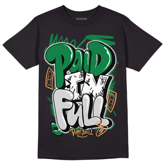 Nike SB x Jordan 4 “Pine Green” DopeSkill T-Shirt New Paid In Full Graphic Streetwear - Black