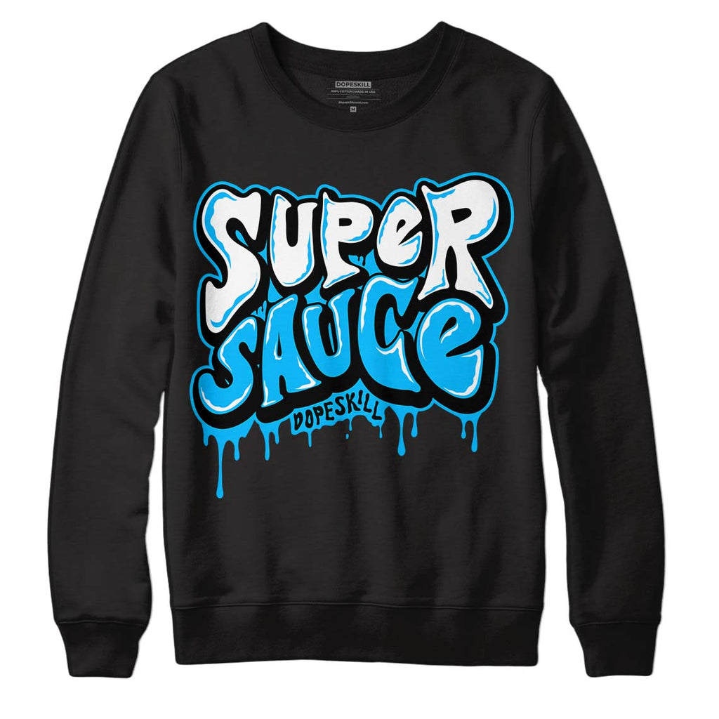  UNC 1s Low DopeSkill Sweatshirt Super Sauce Graphic - Black