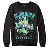 Aqua 5s DopeSkill Sweatshirt Slow Burn Graphic - Black 