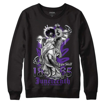 PURPLE Collection DopeSkill Sweatshirt Juneteenth Graphic - Black