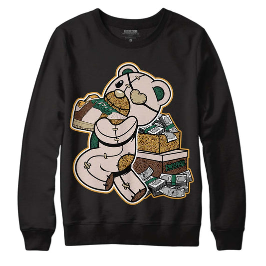 Safari Dunk Low DopeSkill Sweatshirt Bear Steals Sneaker Graphic - Black 