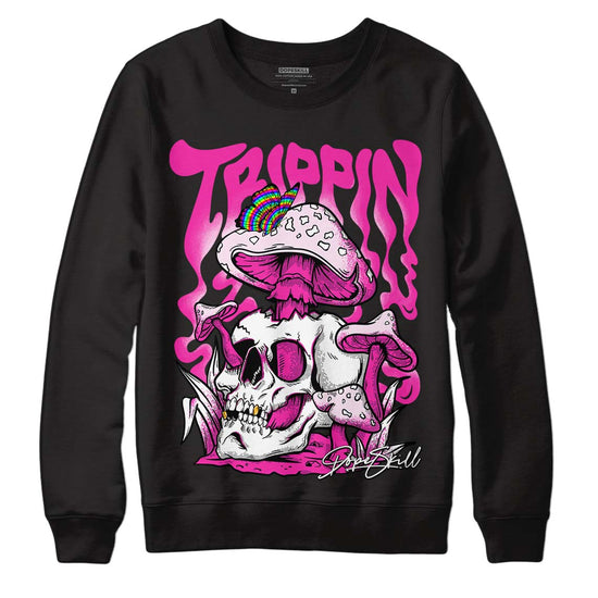 Triple Pink Dunk Low DopeSkill Sweatshirt Trippin Graphic - Black