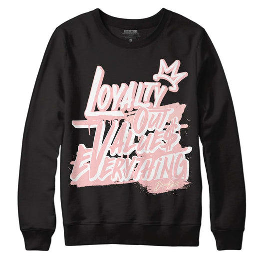 Jordan 1 High OG WMNS Washed Pink DopeSkill Sweatshirt LOVE Graphic Streetwear - black