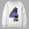 Canyon Purple 4s DopeSkill Sweatshirt No.4 Graphic - White 