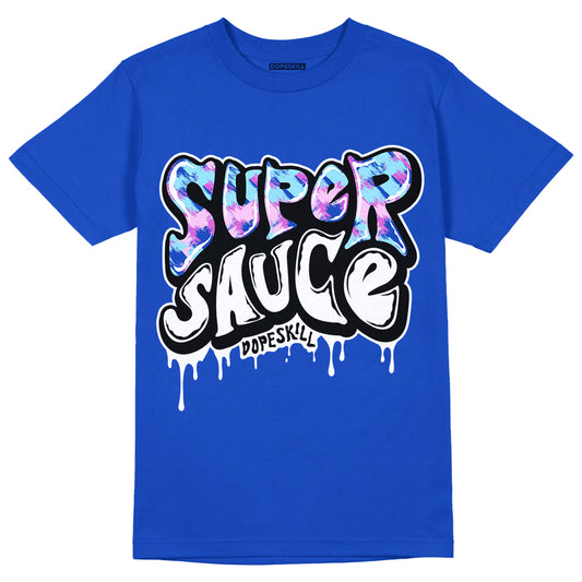 Hyper Royal 12s DopeSkill Hyper Royal T-shirt Super Sauce Graphic