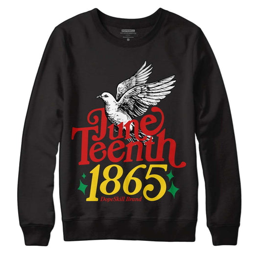 Black History Collection DopeSkill Sweatshirt Juneteenth 1865 Graphic - Black