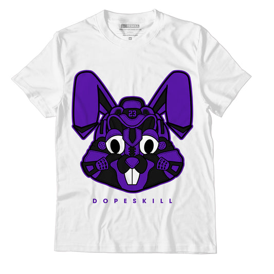 AJ 13 Court Purple DopeSkill T-Shirt Sneaker Rabbit Graphic