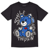 True Blue 1s DopeSkill T-Shirt BEAN Graphic - Black