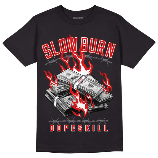 Gym Red 9s DopeSkill T-Shirt Slow Burn Graphic - Black