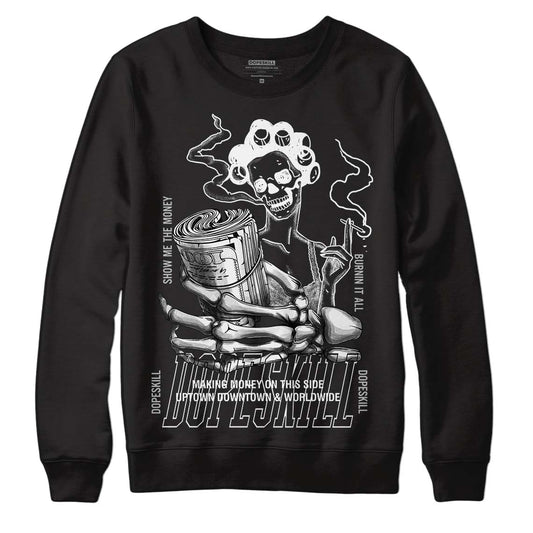 Gorge Green 1s DopeSkill Sweatshirt Show Me The Money Graphic - Black 