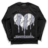 Jordan 13 Retro 'Black Flint' DopeSkill Long Sleeve T-Shirt Juneteenth Heart Graphic Streetwear - Black