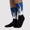 FIRE Sublimated Socks Match AJ 13 French Blue