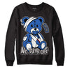 True Blue 1s DopeSkill Sweatshirt Hurt Bear Graphic - Black