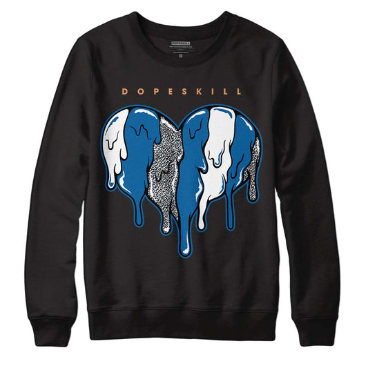 Jordan 3 Retro Wizards DopeSkill Sweatshirt Slime Drip Heart Graphic Streetwear - black