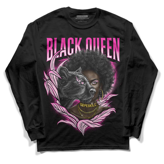 Triple Pink Dunk Low DopeSkill Long Sleeve T-Shirt New Black Queen Graphic - Black 