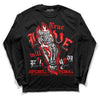 Cherry 11s DopeSkill Long Sleeve T-Shirt True Love Will Kill You Graphic - Black