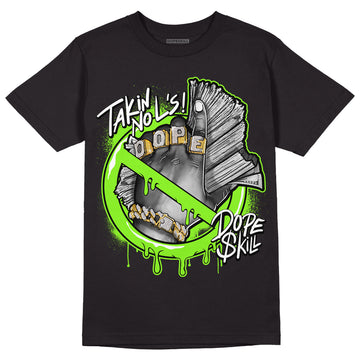 Neon Green Collection DopeSkill T-Shirt Takin No L's Graphic - Black