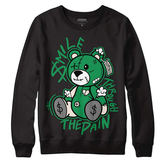 Jordan 2 Retro Lucky Green DopeSkill Sweatshirt BEAN Graphic Streetwear - Black 