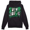 Jordan 2 Retro Lucky Green DopeSkill Hoodie Sweatshirt Super Sauce Graphic Streetwear - Black 