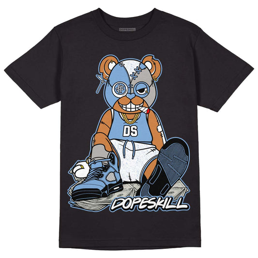 Jordan 5 Retro University Blue DopeSkill T-Shirt Greatest Graphic Streetwear - Black